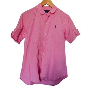 Ralph Lauren 100% cotton button down blouse